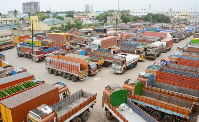 Lorry Strikes Stops National Wide - Sakshi