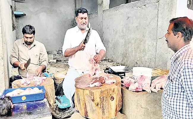 Mutton Shops In Polluted atmosphere - Sakshi