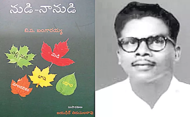 Article On Bangaraiah Nudi Nanudi Boook - Sakshi