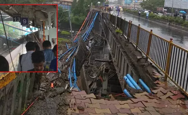 Part Of Bridge Collapses At Mumbai Andheri Station - Sakshi