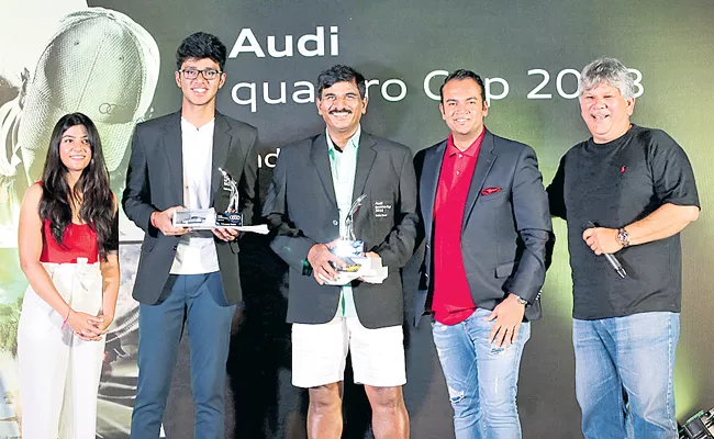 Giridhar, Shan Reddy Pair got audi quattro golf Title - Sakshi