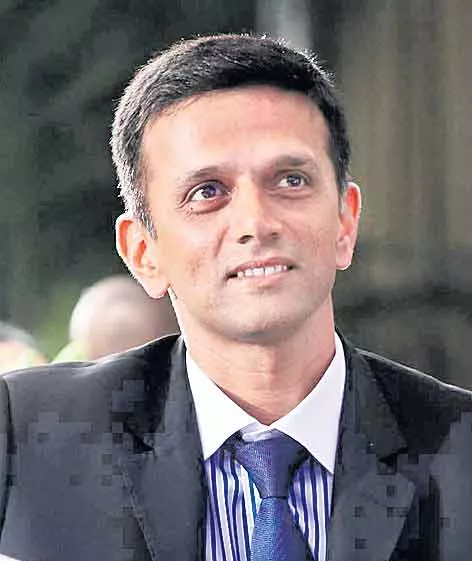 Rahul Dravid at the ICC Hall of Fame - Sakshi