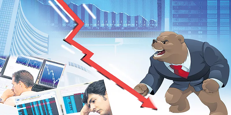 Sensex falls 159 points, Nifty closes below 10660 - Sakshi