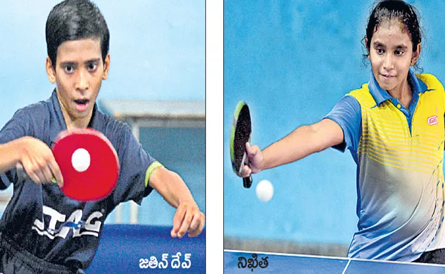 Jatin, Nikhita won TT Titles - Sakshi