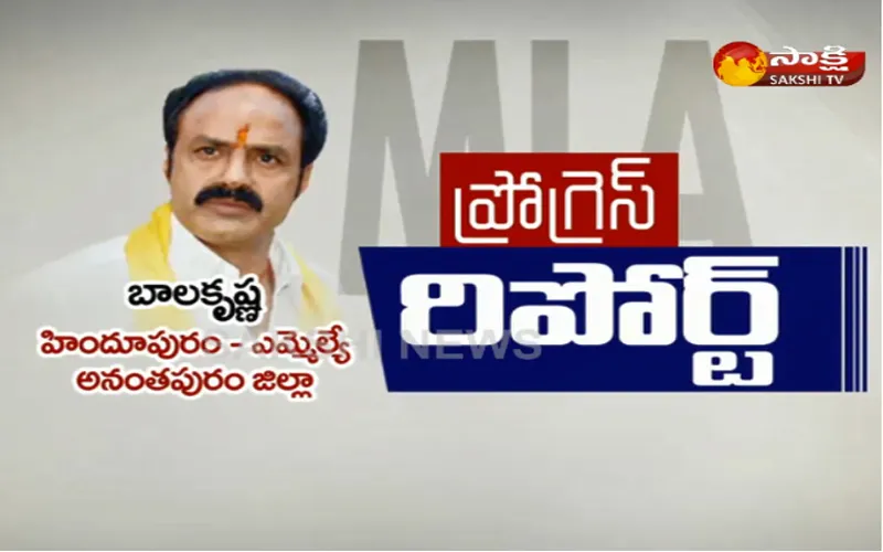 MLA Progress Report-Hindupur Mla Balakrishna - Sakshi