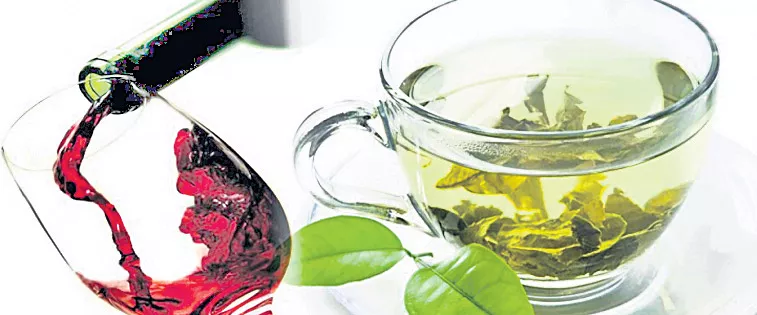 Green tea, red wine prevent the formation of poisonous substances - Sakshi