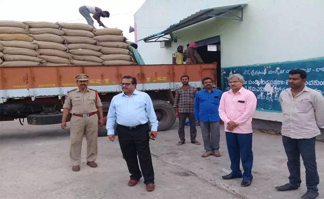 Ration Rice Distributed In The Presence Of Joint Collector - Sakshi