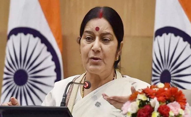 Sushma Swaraj Gives Strong Reply In Her Tweet - Sakshi