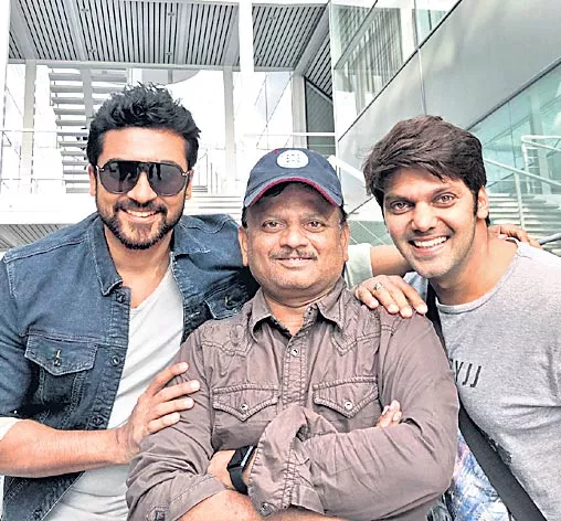 Arya joins Suriya 37 after Boman Irani and Sayyeshaa - Sakshi