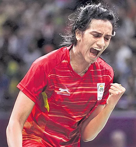 PV Sindhu celebrates 23rd birthday by making it to Indonesia quarter-finals - Sakshi