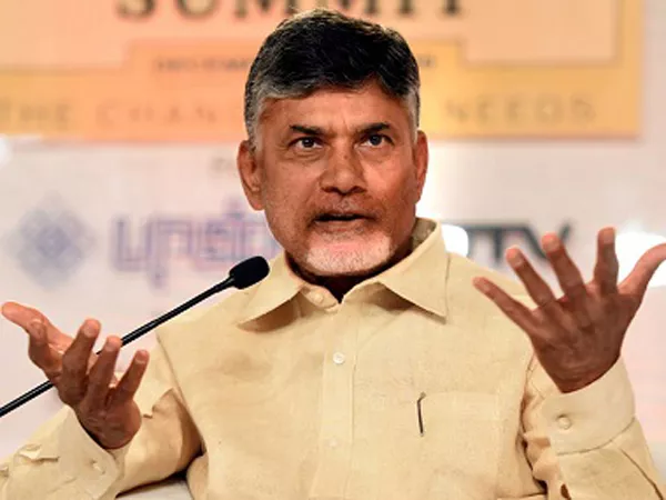 CM Chandrababu Comments on outsourcing employees - Sakshi