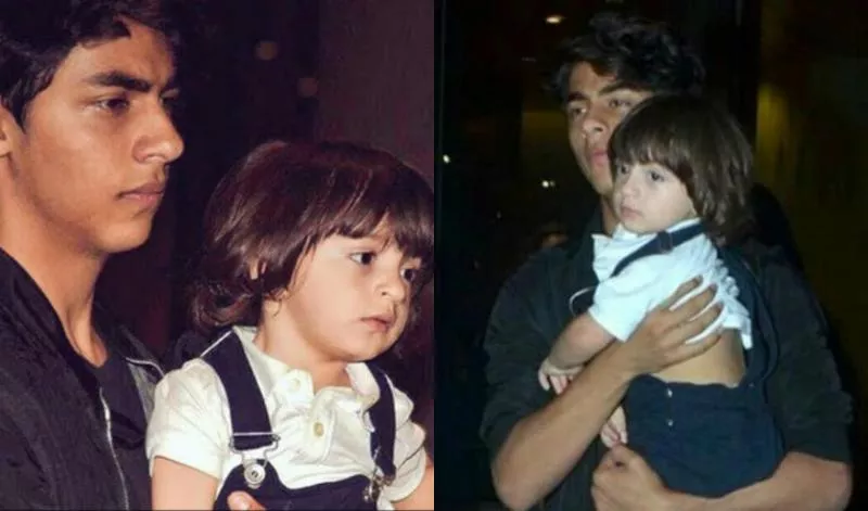 Aryan Khan Shares A Cute Pic With Little Brother Abram - Sakshi