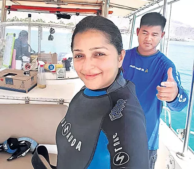 bhumikachawla  Scuba diving - Sakshi