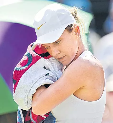 Top seed Halep stunned by Hsieh in Wimbledon third round - Sakshi