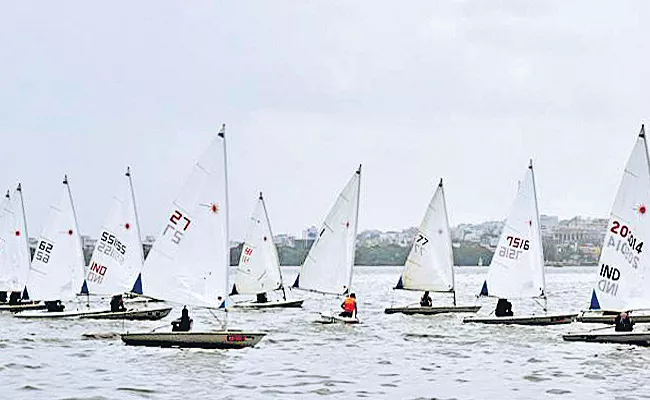 Dileep Kumar shines in Sailing Championship 4th day - Sakshi