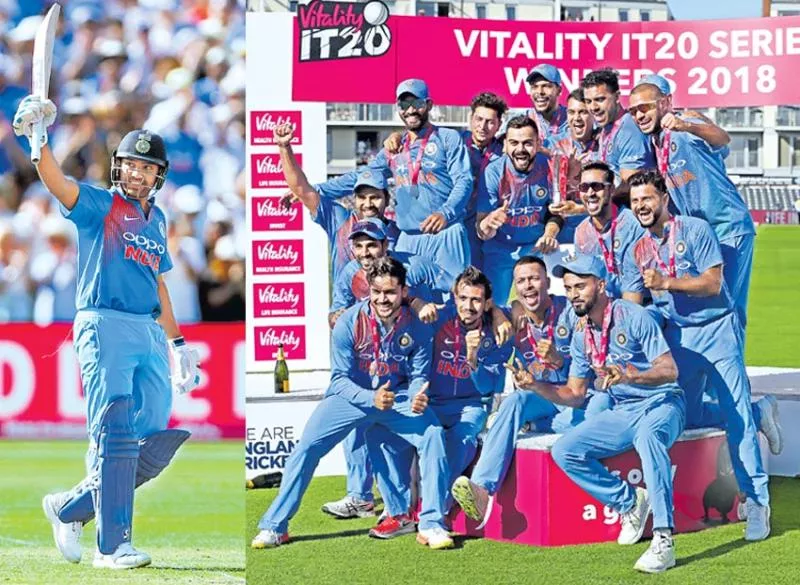 India beat England by 7 wickets, clinch series 2-1 - Sakshi