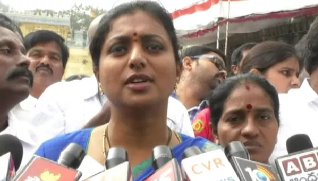 Roja Slams TDP Government Regarding Srivari Jewellary - Sakshi