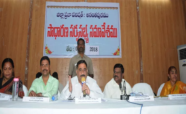 Kaluva Srinivasulu Demands Draught District Anantapur - Sakshi