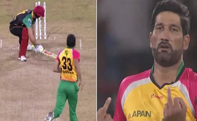 Sohail Tanvir Fined 15% Match Fee For Obscene Gesture - Sakshi