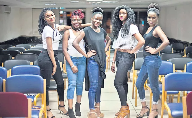 African Students In Hyderabad City Fashion Events Models - Sakshi