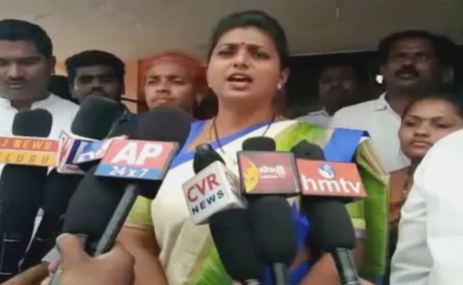 Roja Slams TDP Leaders In Prakasam District - Sakshi