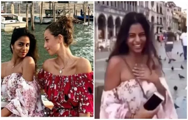 Shah Rukh Khan Daughter Suhana Is Posing like A Star In Venice - Sakshi