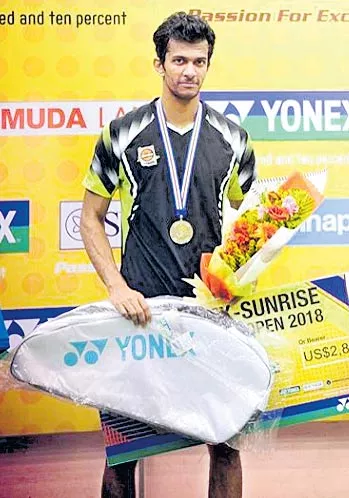 Ajay Jayaram finishes runners-up at Vietnam Open - Sakshi