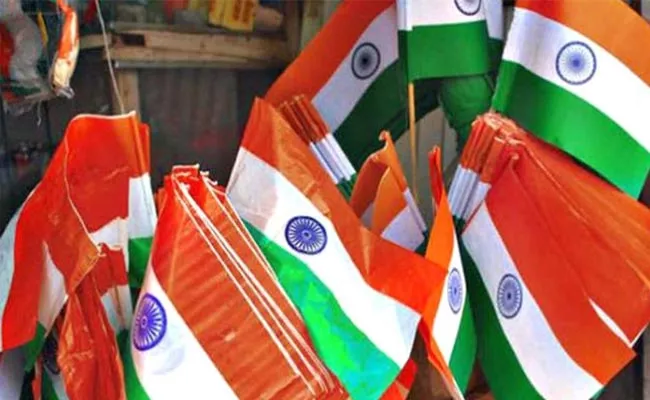 Ministry Of Home Affairs Says Citizens Not Use Plastic National Flags - Sakshi