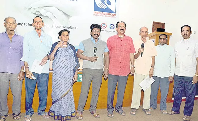 Cancer Patients Singing National Anthem - Sakshi