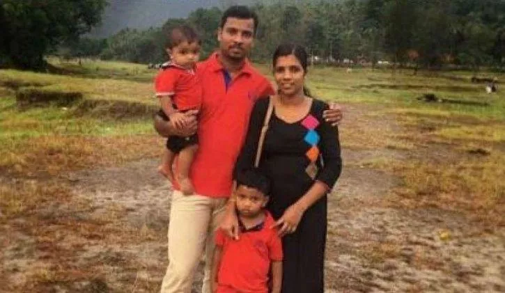 Nurse Lini husband donates first salary to Kerala flood victims - Sakshi