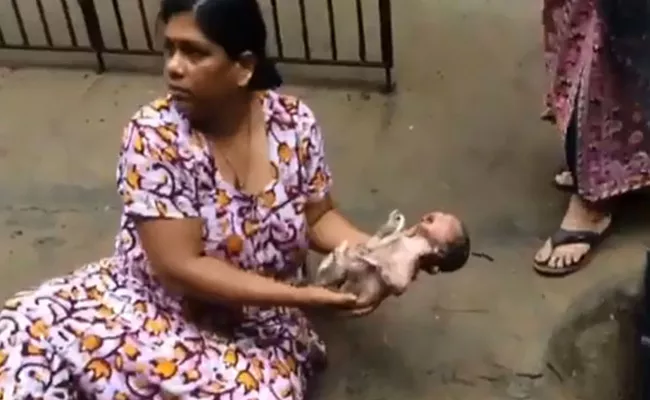 Found Newborn Inside Drain In Chennai - Sakshi