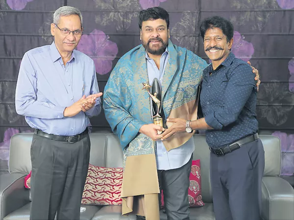 Best Hero Award for Chiranjeevi From Sakshi Excellence Awards