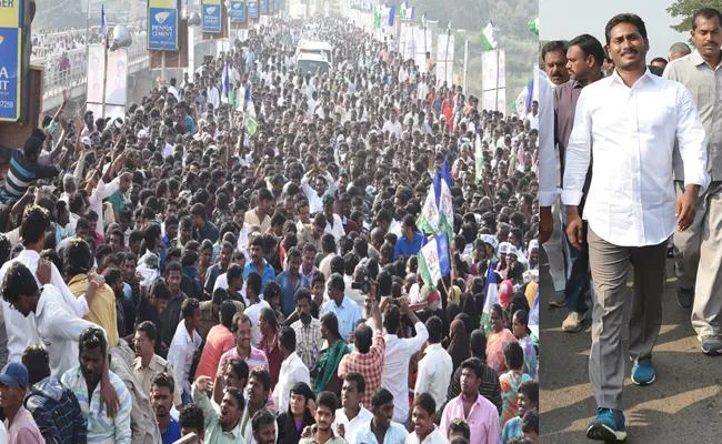 YS Jagan mohan Reddy's Praja Sankalpa Yatra enters Vizag district - Sakshi