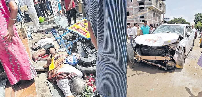 Six killed after speeding Audi car rams autorickshaw in Coimbatore - Sakshi