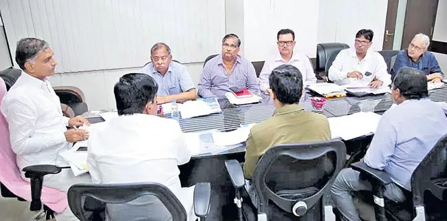 t harish rao review meeting in jalasoudha - Sakshi