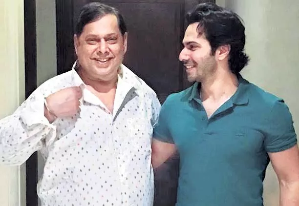 Varun Dhawan Stitch Shirt Father David Dhawan Birthday Sui Dhaga - Sakshi