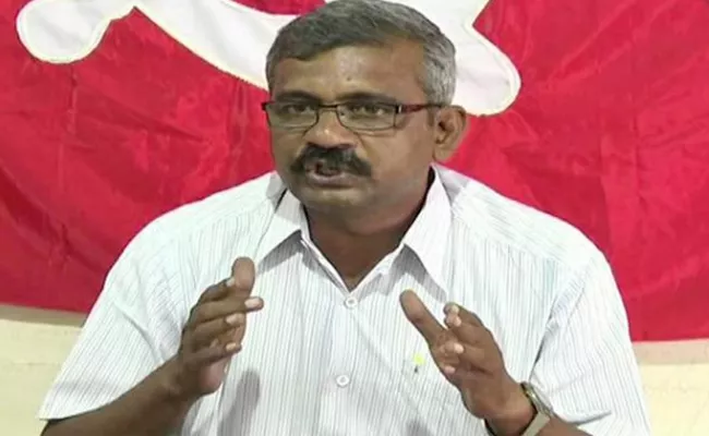 CPM Leader CH Babu Rao Slams AP Government Over Storm Water Canal Construction Issue - Sakshi