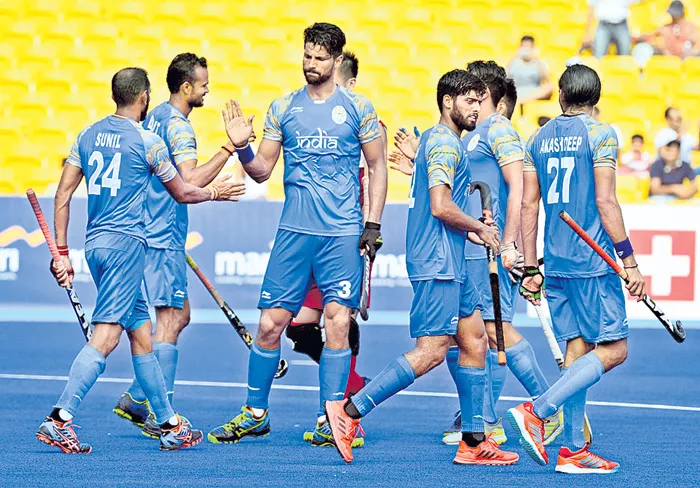 Indian men hockey team thrash Hong Kong 26-0 - Sakshi