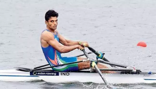 Indian rower Dushyant wins bronze medal in Men's Lightweight Single Sculls - Sakshi