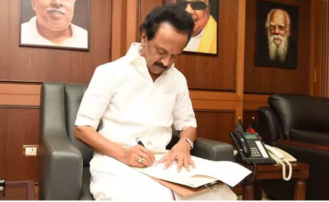 MK Stalin Files Nomination To Become DMK President - Sakshi