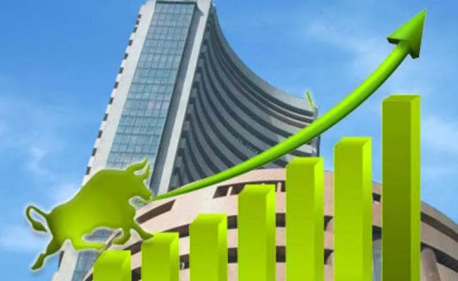 Sensex  Raises Over 440 Points, Nifty Hits 11,700 First time - Sakshi