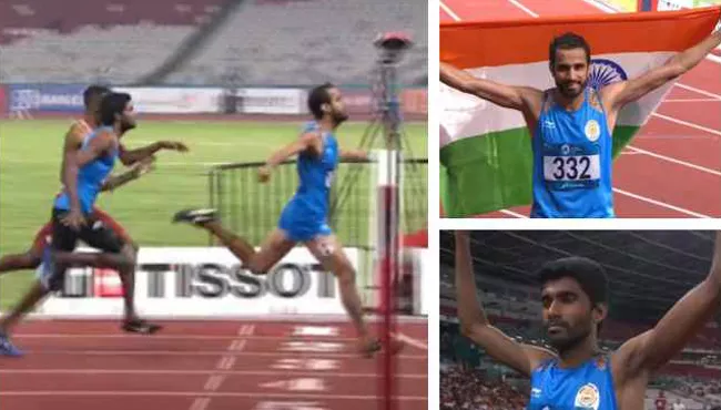 Manjit Singh Wins Gold And Jinson Johnson Silver In Men 800m - Sakshi