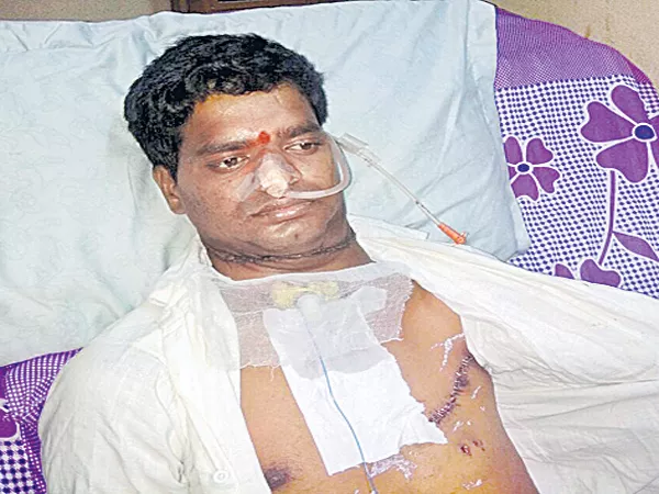 private doctors neglect takes young man throat - Sakshi