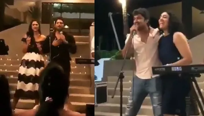 Allu Arjun and Nani Singing In Friends Marriage - Sakshi