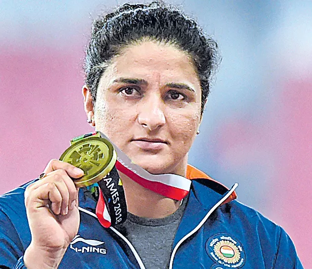  Asian Games 2018: Seema Punia clinches bronze in discus throw - Sakshi