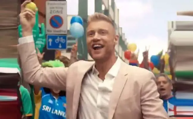 Andrew Flintoff Belts Out Imagine Dragons Hit To Put Cricket World Cup - Sakshi