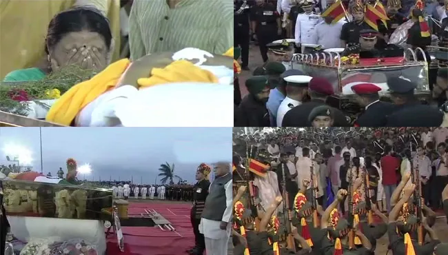 Karunanidhi Final Rites - Sakshi