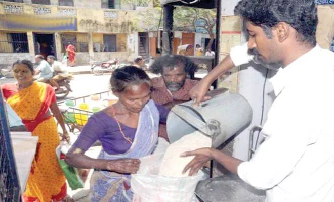 Ration With Irish In Rangareddy - Sakshi