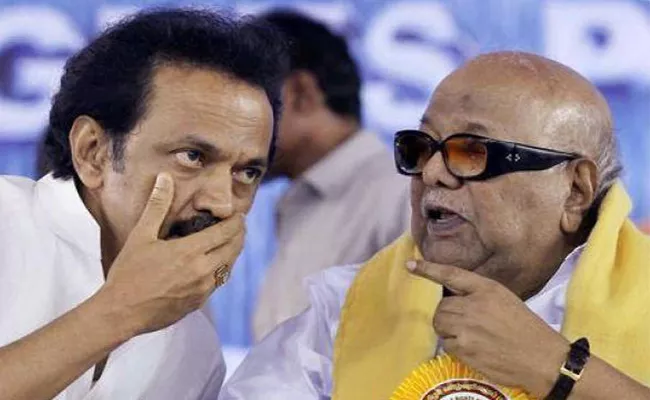 DMK Leader Stalin Emotional Letter To His Departed Father Karunanidhi - Sakshi