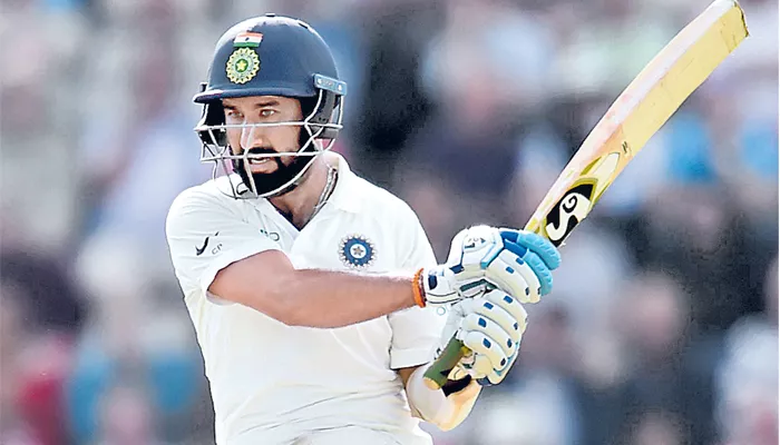 India vs England 4th Test: Pujara hits unbeaten 132 to keep momentum with India - Sakshi